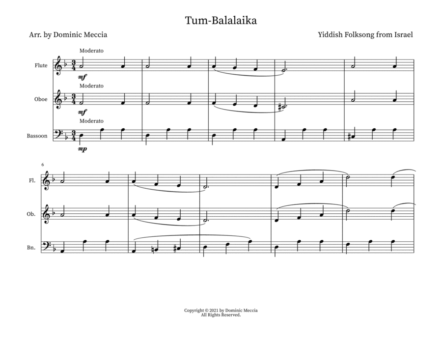 Tum-Balalaika (arr. Dominic Meccia)