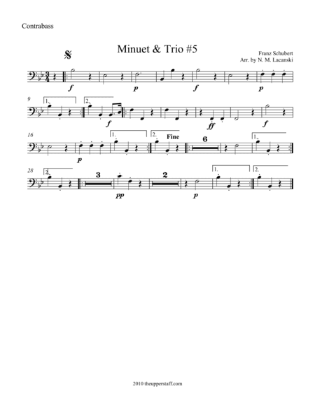 Minuet & Trio #5 (arr. Nick Lacanski)