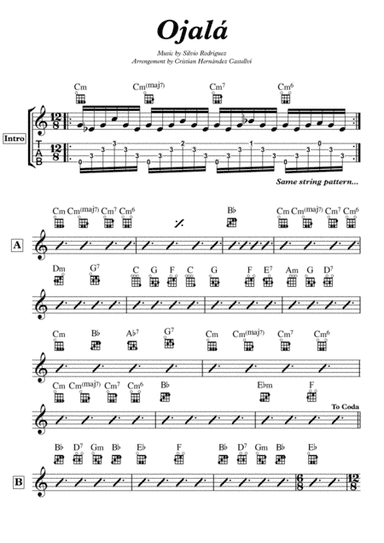 Ojala´ - Silvio Rodri´guez ukelele (arr. Cristian Hernandez Castellvi)