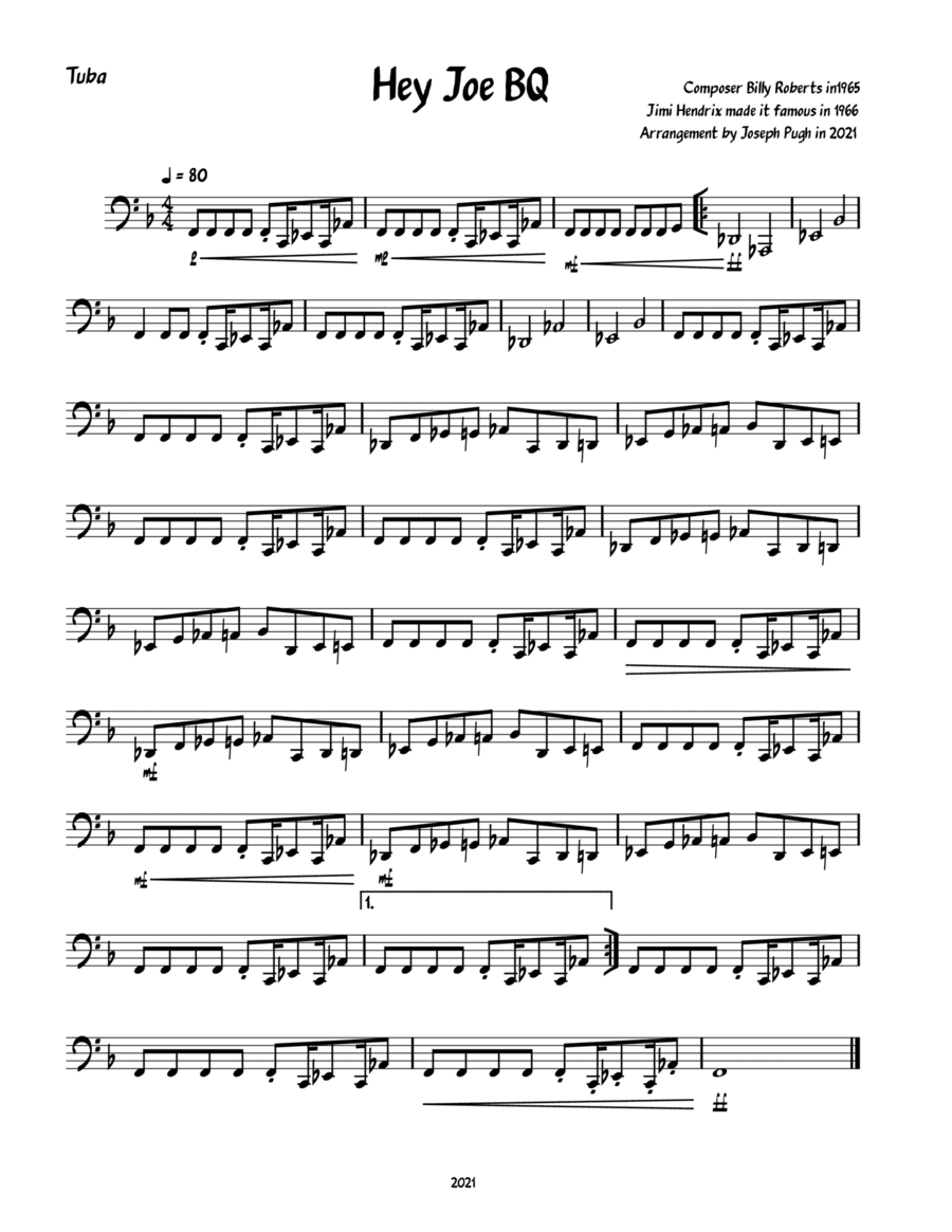 Hey Joe (arr. Joseph Pugh)