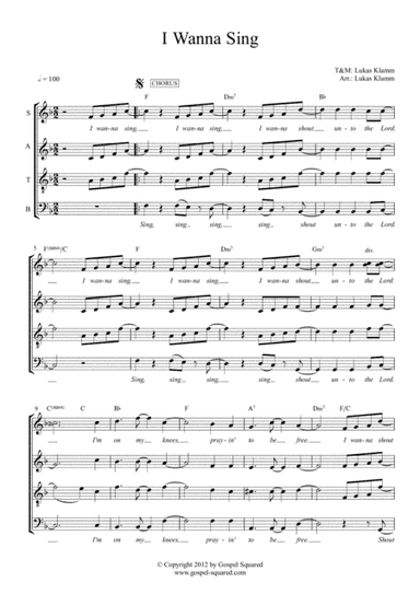 I Wanna Sing