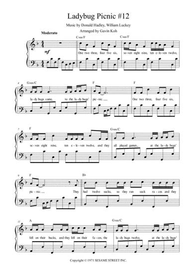 Ladybug Picnic #12 (arr. Gavin Koh)