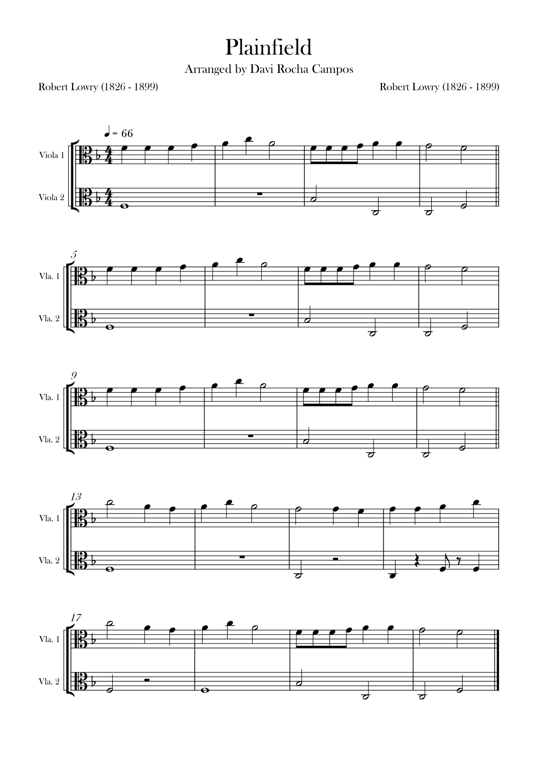 Plainfield (arr. Davi Rocha Campos)