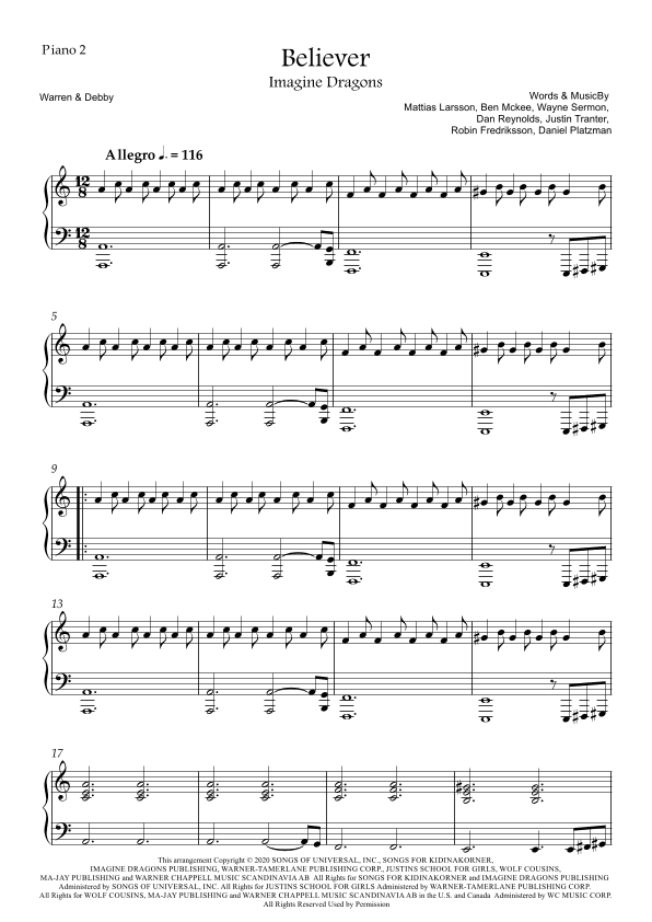 Believer (arr. Warren & Debby)