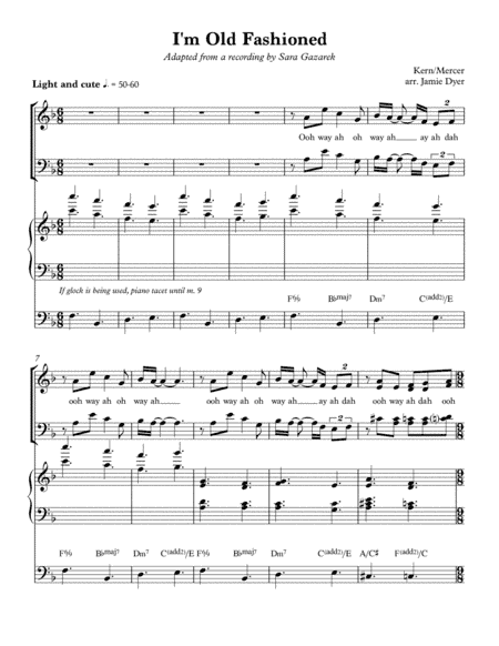 I'm Old Fashioned (arr. Jamie Dyer)