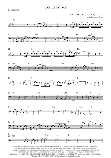 Count On Me (arr. Fernando Britto)