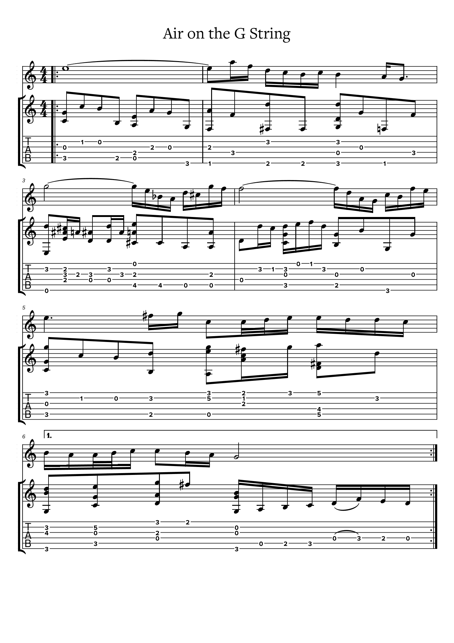 Air on the G String (arr. Peter Kelly)