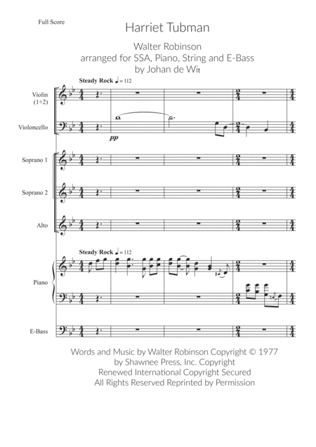 Harriet Tubman (arr. Johan de Wit)