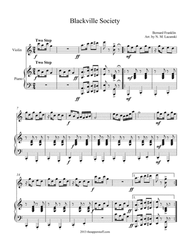 Blackville Society (arr. Nick Lacanski)