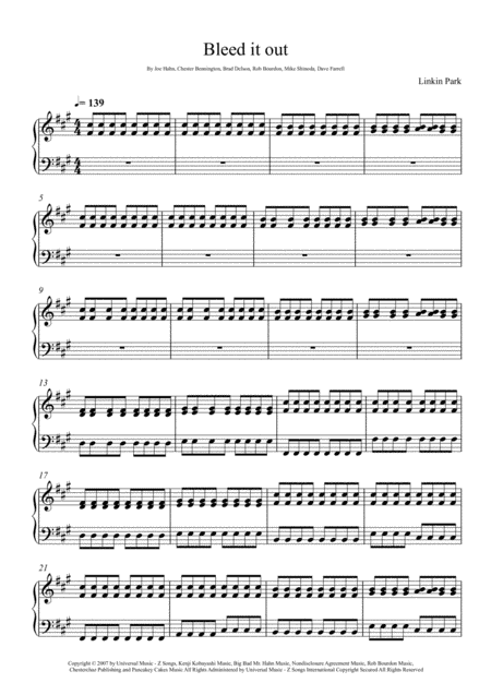 Bleed It Out (arr. André Laitano)