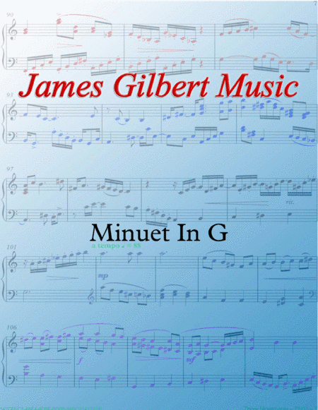 Minuet In G (arr. James Gilbert Music)