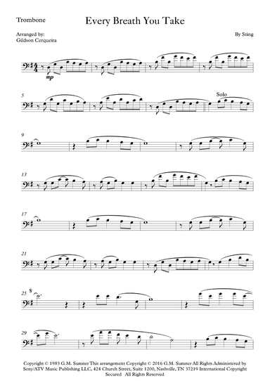 Every Breath You Take (arr. Gildson Cerqueira)