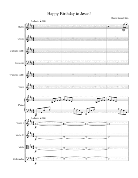 A New Christmas Melody: Happy Birthday to Jesus! (Chamber Orchestra)