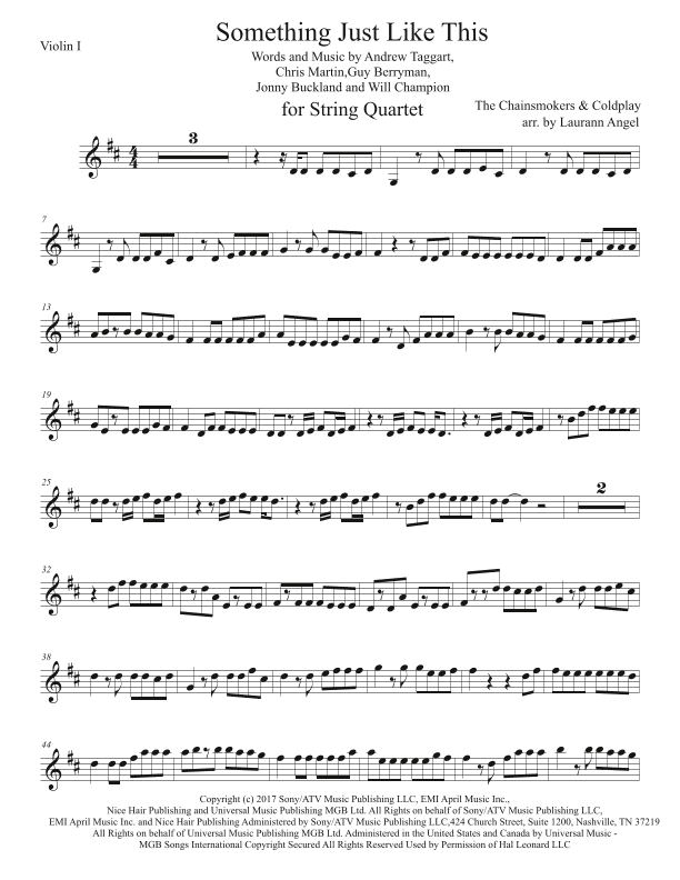 Something Just Like This (arr. Laurann Angel)