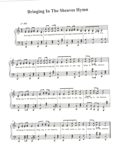 Elvira, Mistress Of The Dark - Bringing In The Sheaves (arr. Diane M. McGahee)