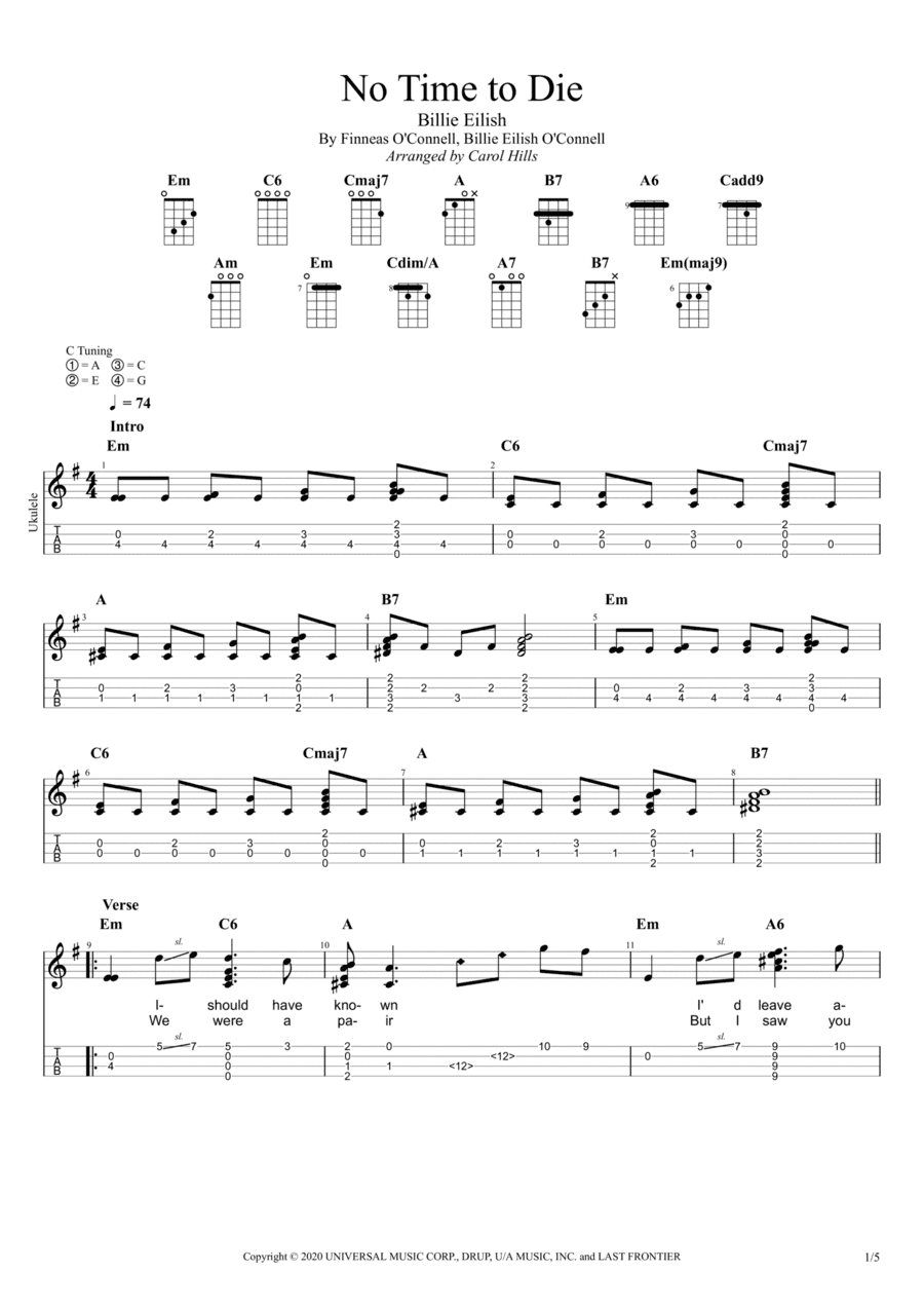 No Time To Die (arr. Carol Hills)