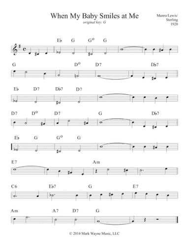 When My Baby Smiles at Me (arr. Mark Huxhold)