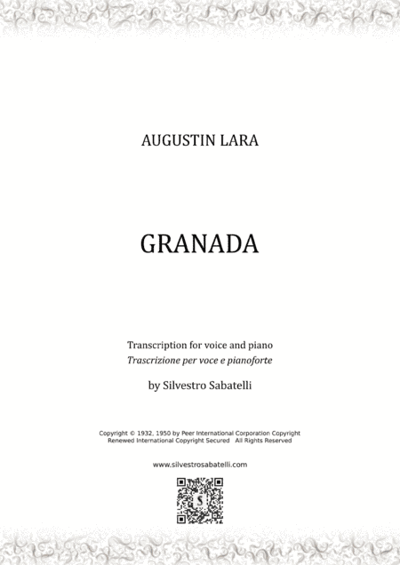 Granada (arr. Silvestro Sabatelli)