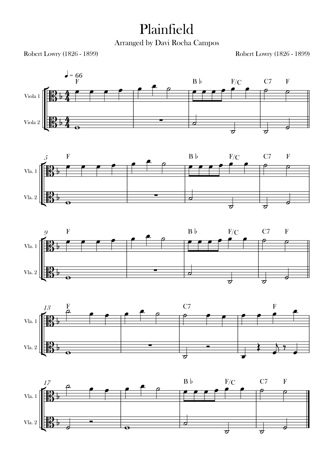 Plainfield (arr. Davi Rocha Campos)
