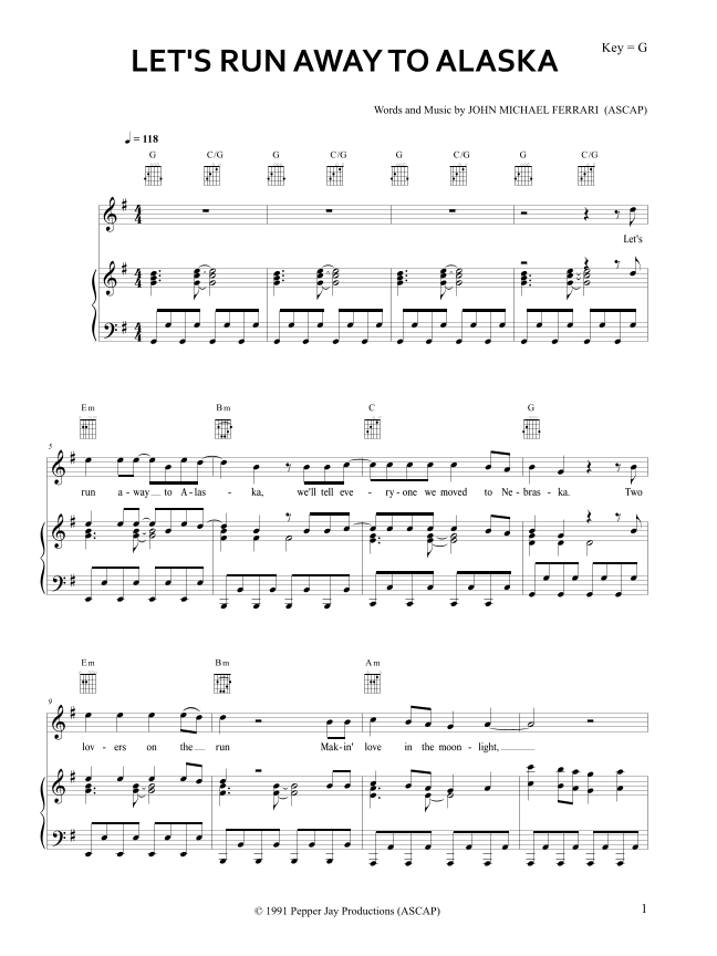 Let's Run Away to Alaska