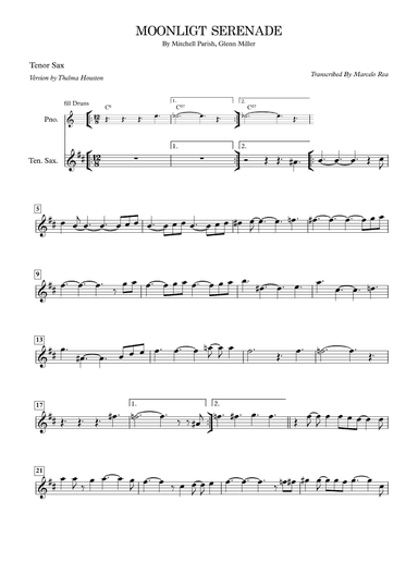 Moonlight Serenade (arr. Transcribed By Marcelo Rea)