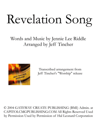 Revelation Song (arr. Jeff Tincher)