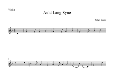 Auld Lang Syne (arr. Alex Nunes Rodrigues)