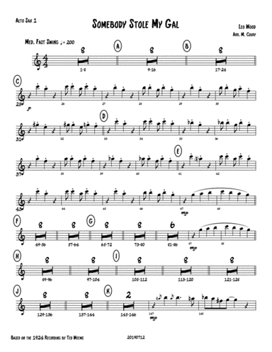 Somebody Stole My Gal - All Parts (arr. Michael Coury)
