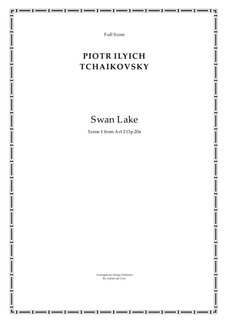 Scene from Swan Lake Suite Op. 20a (arr. Adrien de Croy)