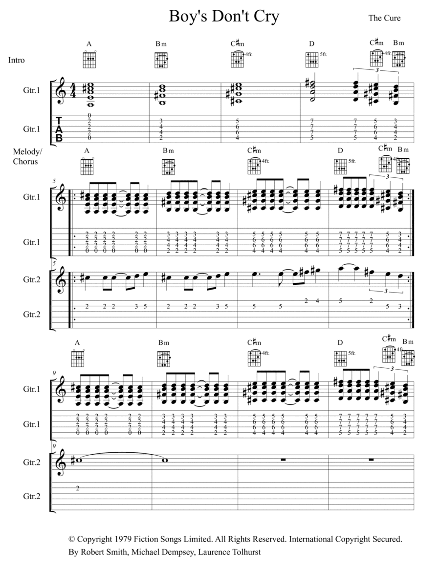 Boys Don't Cry (arr. The Real Boss Hos Publishing)