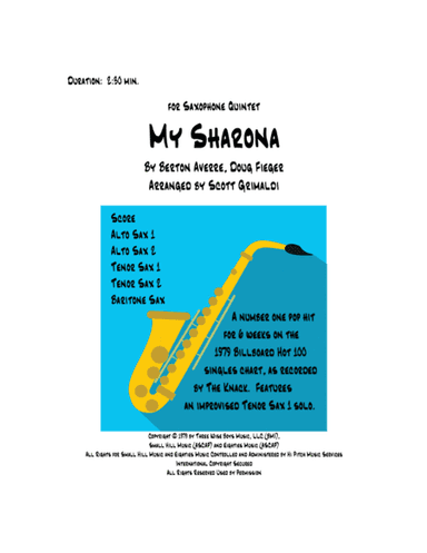 My Sharona (arr. Scott Grimaldi)