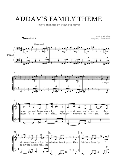 Addams Family Theme (arr. Amanda Kohn)