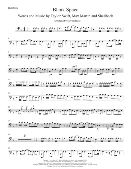Blank Space (arr. Kevin Busse)