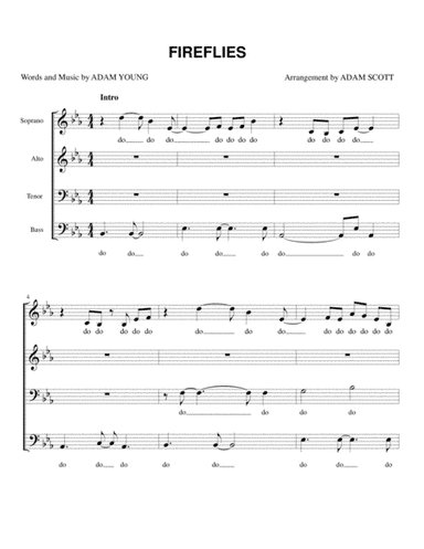 Fireflies (arr. Adam Scott)