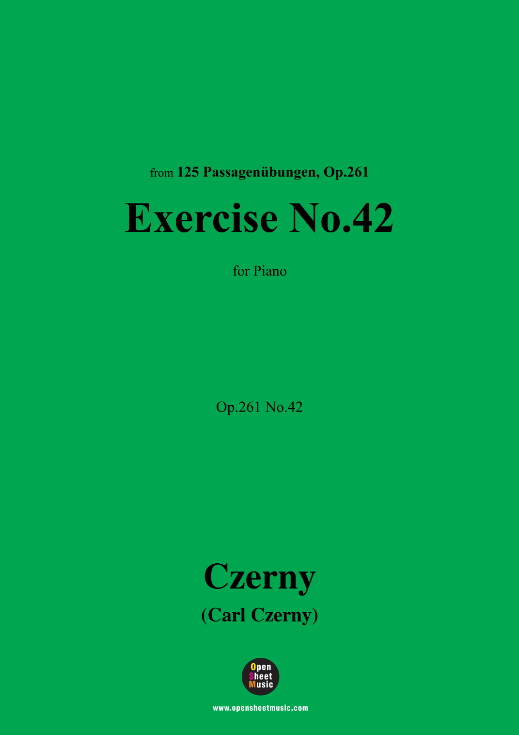 C. Czerny-Exercise No.42,Op.261 No.42 (arr. OSM Press)
