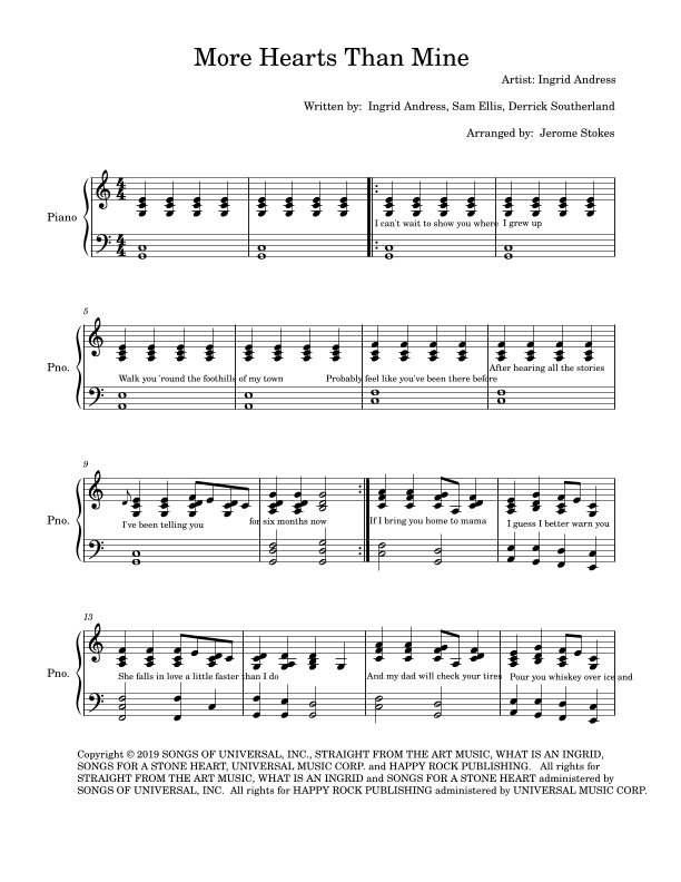 More Hearts Than Mine (arr. Jerome Stokes)