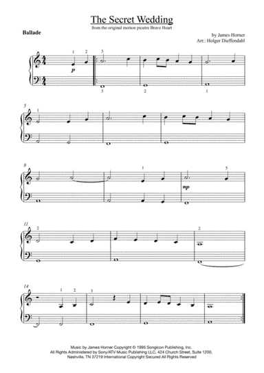 The Secret Wedding (arr. Holger Dieffendahl)