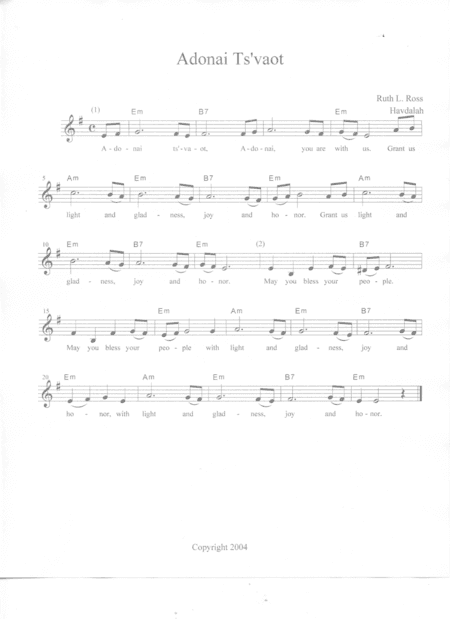 Adonai Ts'vaot (Lord of Hosts)