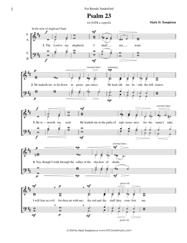 Psalm 23 (from Missa Brevis)