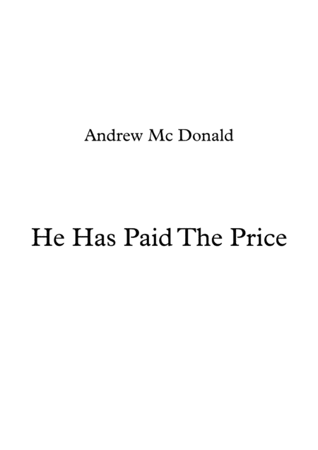 He Has Paid The Price