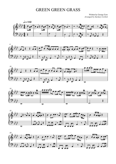 Green Green Grass (arr. Zachary Corbett)