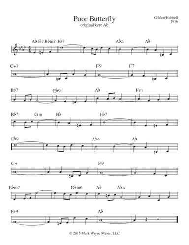 Poor Butterfly (arr. Mark Huxhold)
