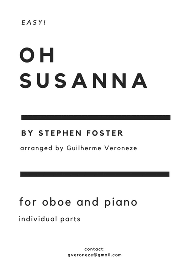 Oh Susanna (Oboe + piano) (arr. Guilherme Veroneze)