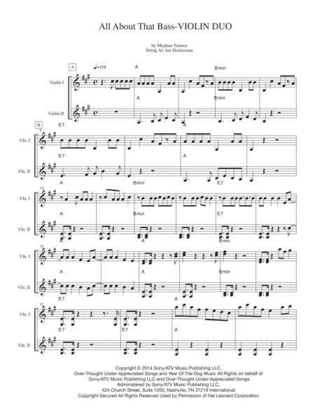 All About That Bass (arr. Joe Deninzon)