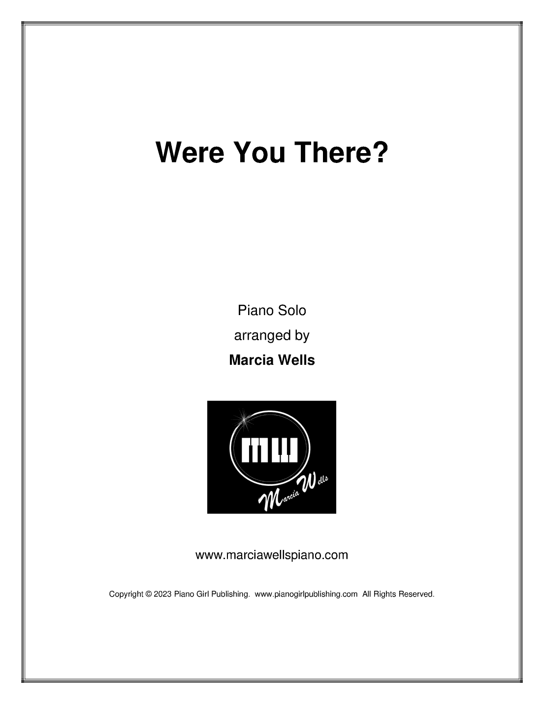 Were You There? (arr. Marcia Wells)