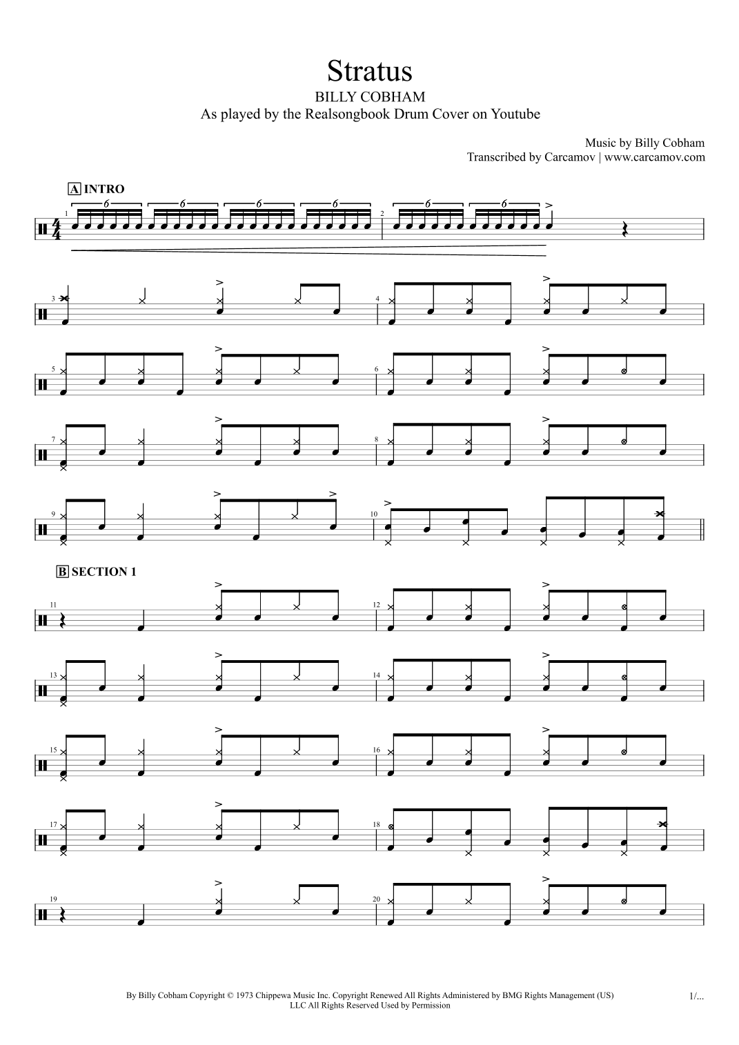 Stratus (arr. Realsongbook)