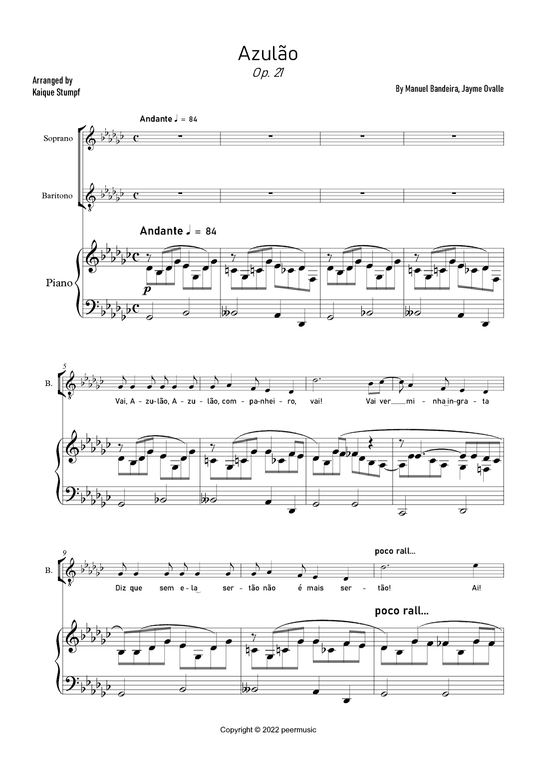 Azulao Op. 21 (arr. Kaique Stumpf)