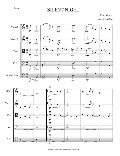 Silent Night (arr. Isaac Gonçalves)