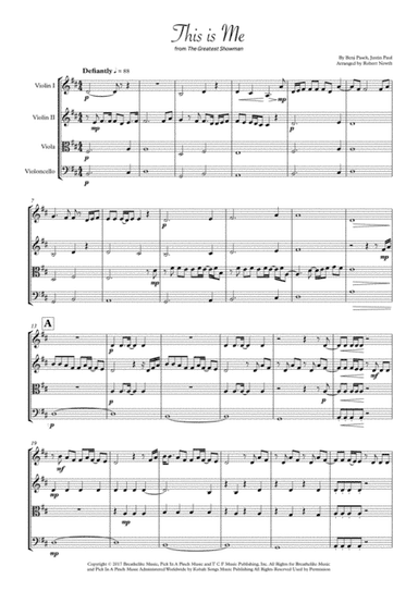 This Is Me (arr. Robert Newth)