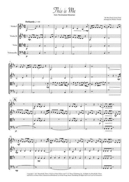 This Is Me (arr. Robert Newth)